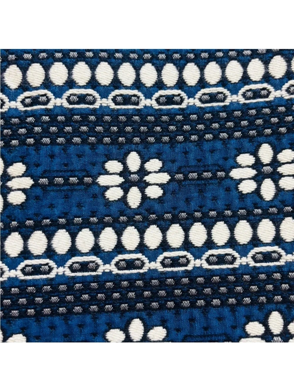 J.Crew Womens Daisy Chain Mini Skirt Blue White Black Size 0 Pockets Boho Preppy